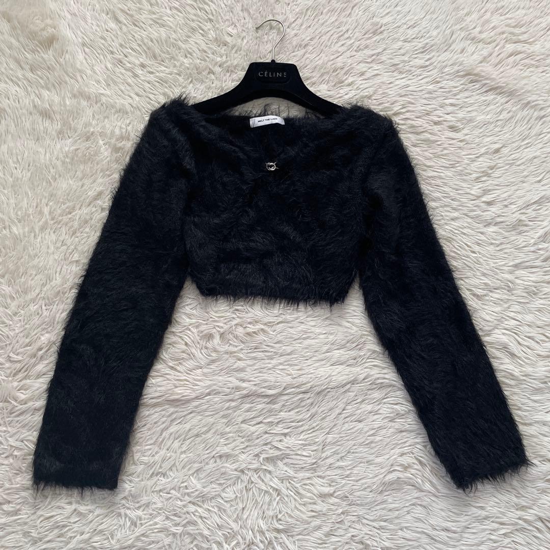 トップス melt the lady minimal knit cardigan
