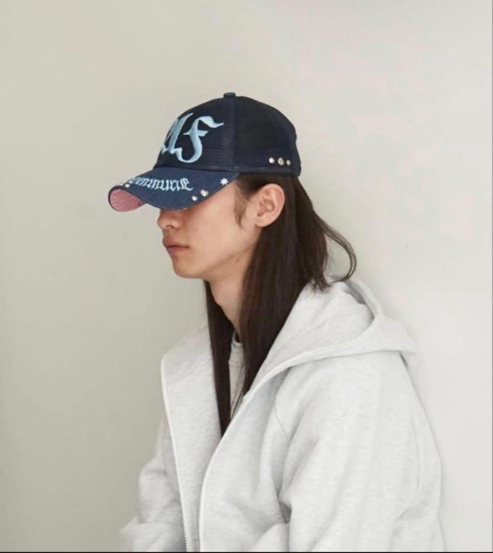 O別注　FAKE AS FLOWERS Studed faf mesh cap