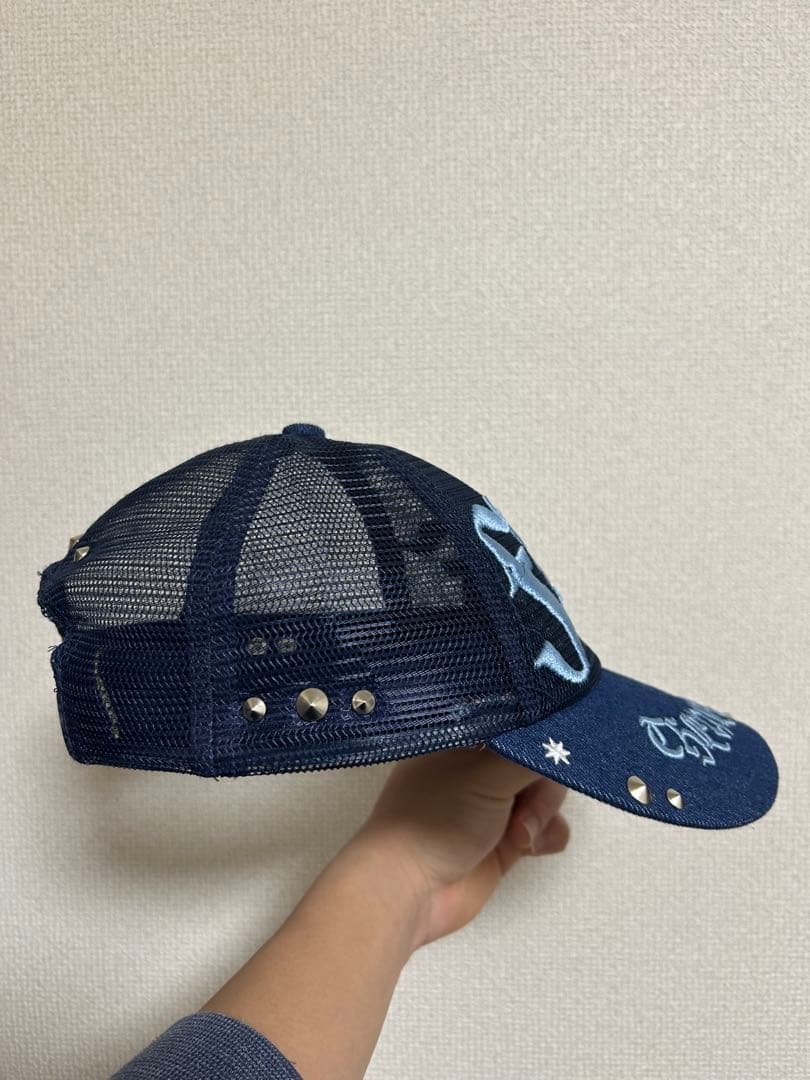O別注　FAKE AS FLOWERS Studed faf mesh cap