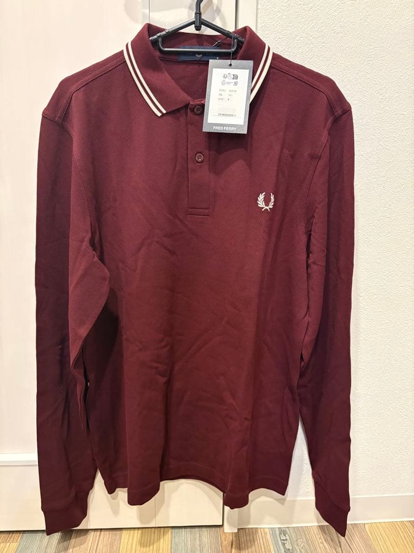 【新品未使用】Fred Perry ポロシャツ M 長袖 定価15400円