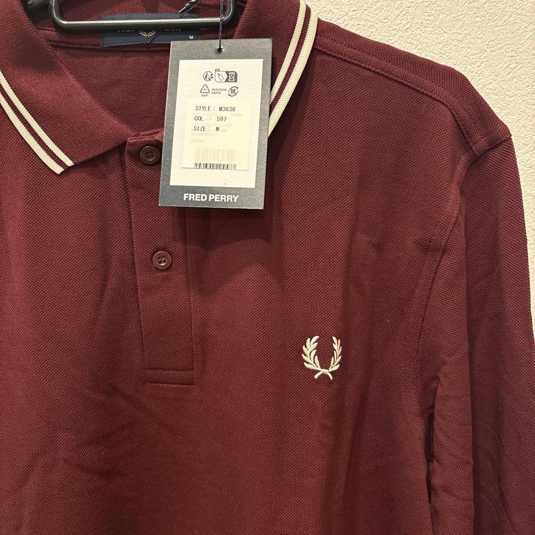 【新品未使用】Fred Perry ポロシャツ M 長袖 定価15400円