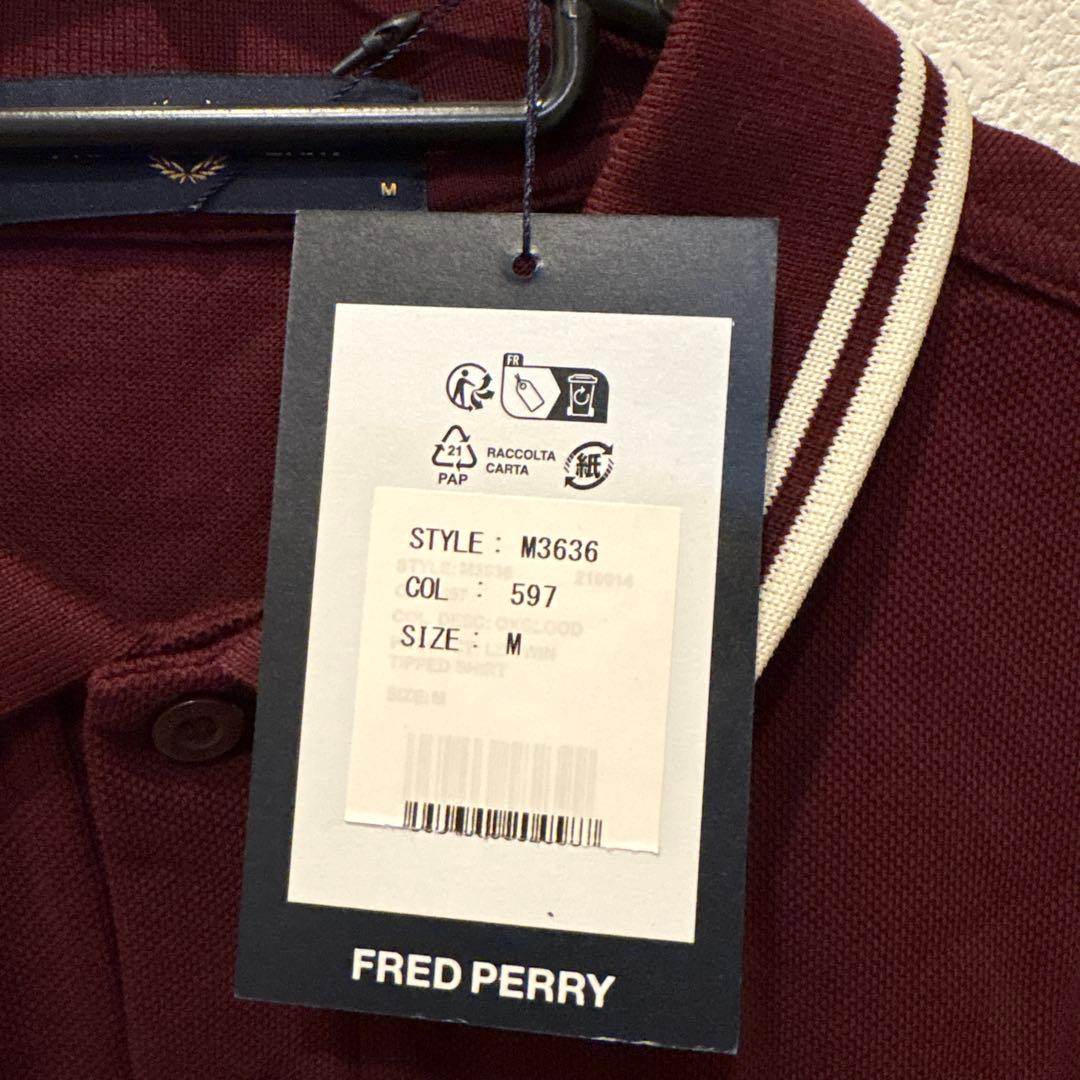 【新品未使用】Fred Perry ポロシャツ M 長袖 定価15400円