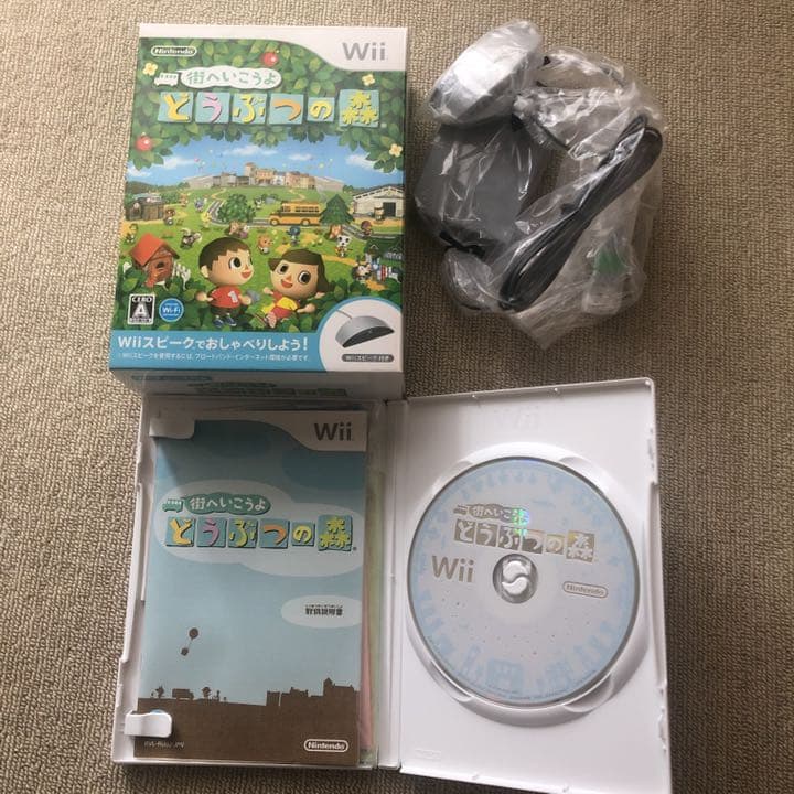 Wii本体　どうぶつの森　マリオカート　ニュースーパーマリオブラザーズ他ソフト6