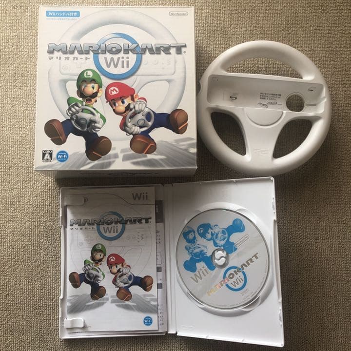 Wii本体　どうぶつの森　マリオカート　ニュースーパーマリオブラザーズ他ソフト6