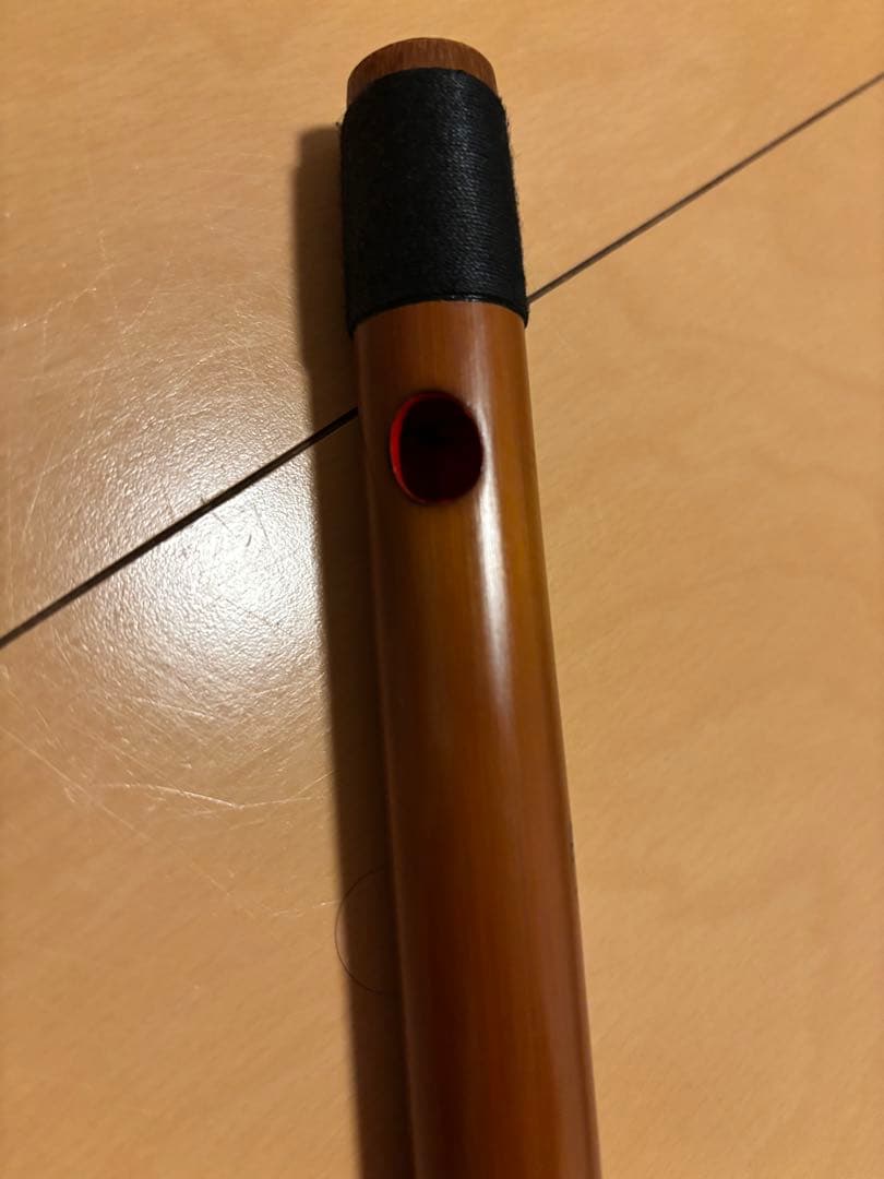 木製篠笛 茶色 三本調子 7穴