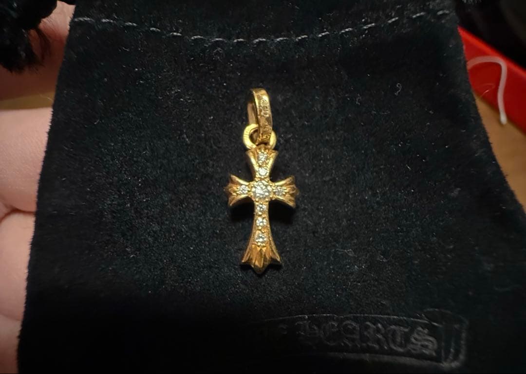CHROME HEARTS CHクロスベビーファットチャーム22K