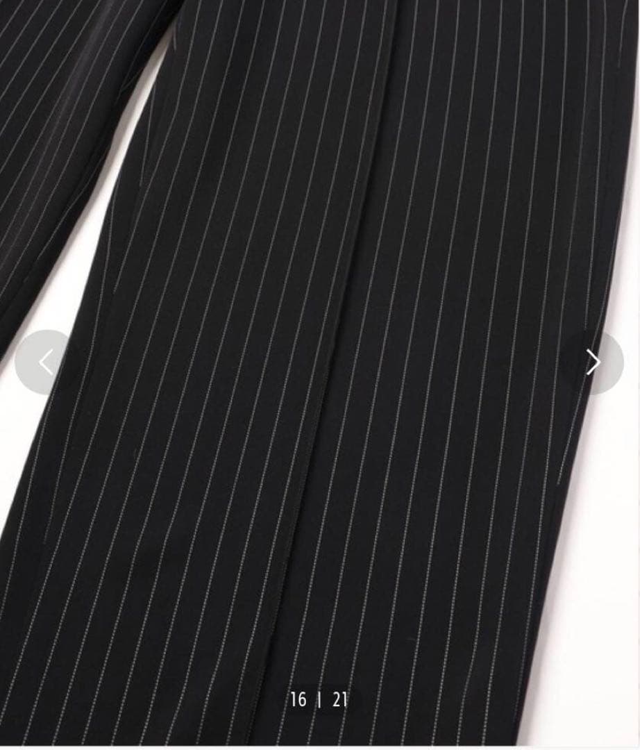 【新品半額】Stripe DoubleCloth 2Tuck WidePants