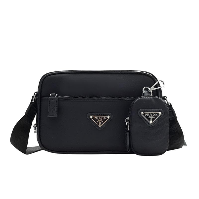 新品未使用 PRADA ブラック ナイロン ショルダーバッグ