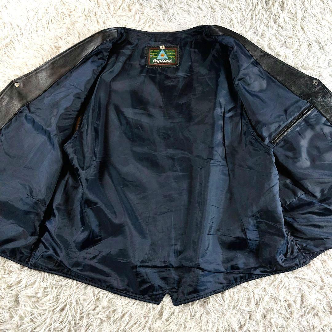 90s ヴィンテージ シンチバック 本革 レザー コンチョ風ボタン レザーベスト
