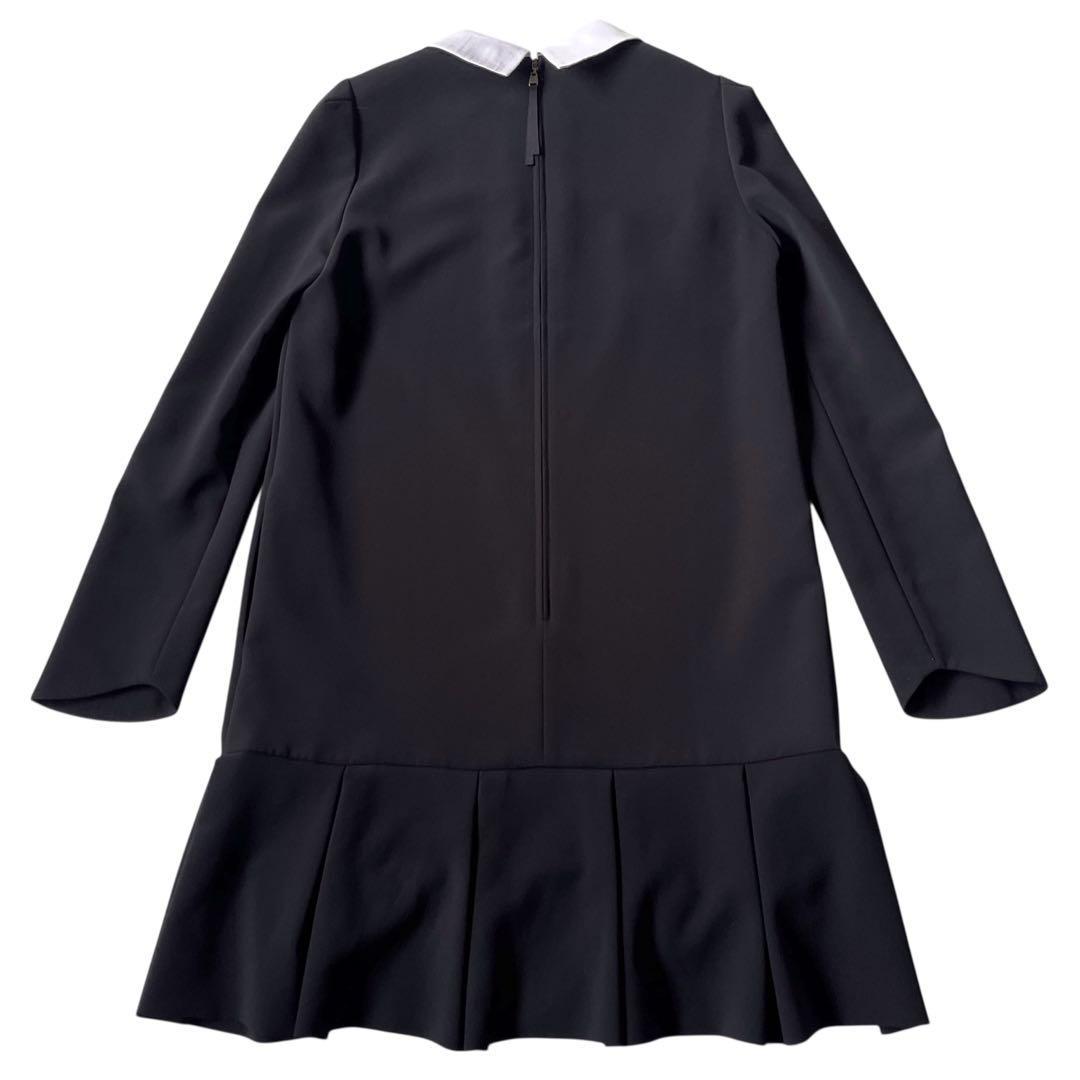 綺麗✨フォクシー プライベートノワール 白襟 ワンピース ドレス 定価7万 S