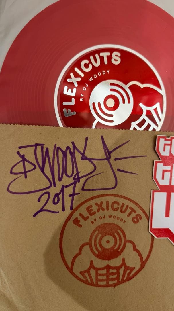 直筆サイン入新品 DJ Woody Flexicuts 7” インチフレキシ盤