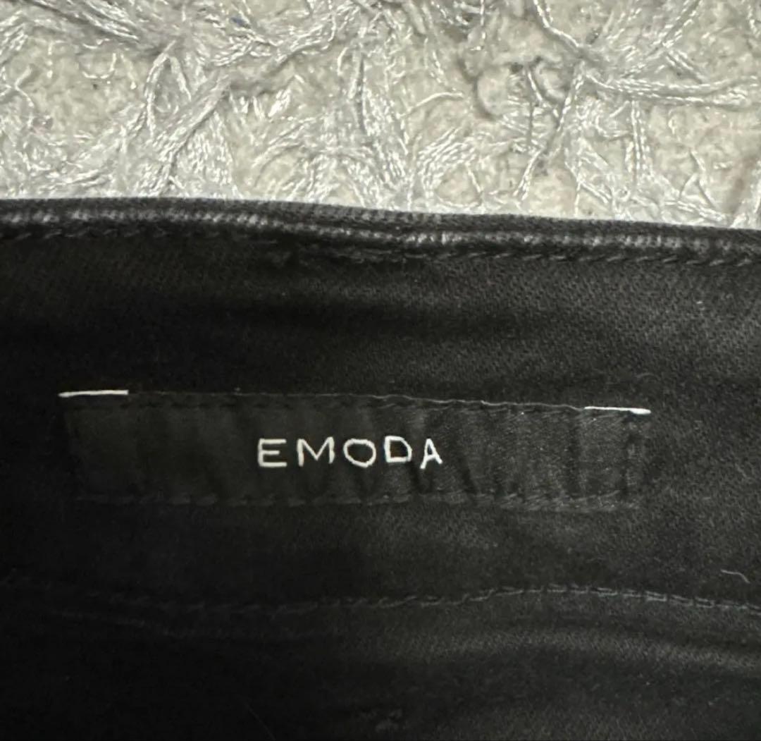 EMODA アシンメトリーレースアップハイウエストパギンス ブラック エモダ