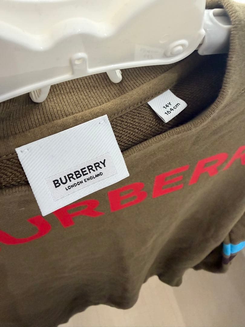 BURBERRY スウェット 14Y オリーブグリーン