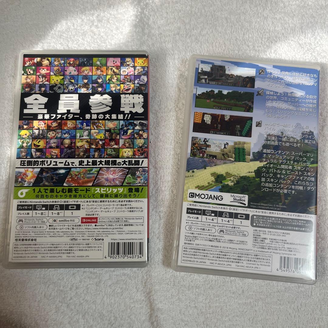 大乱闘スマッシュブラザーズとマインクラフトのセット