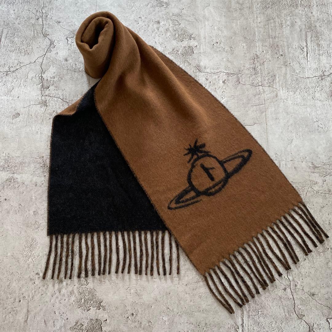 美品Vivienne Westwood オーブマフラー リバーシブル