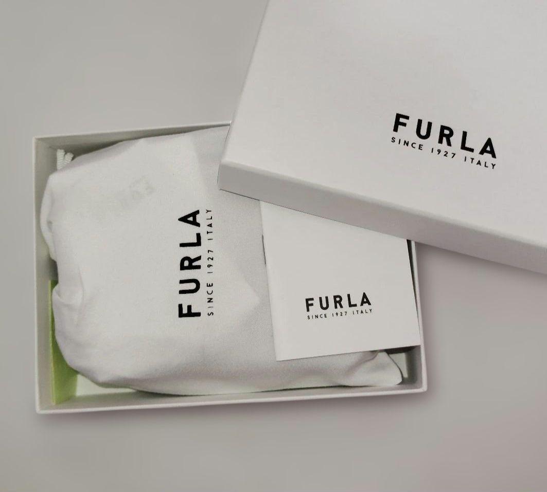 まりフルラ 2つ折り財布 FURLA カメリア レディース ブルーグレー