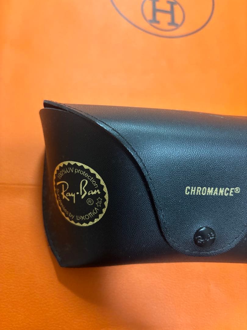 Ray-Ban Chromance サングラス ゴールド