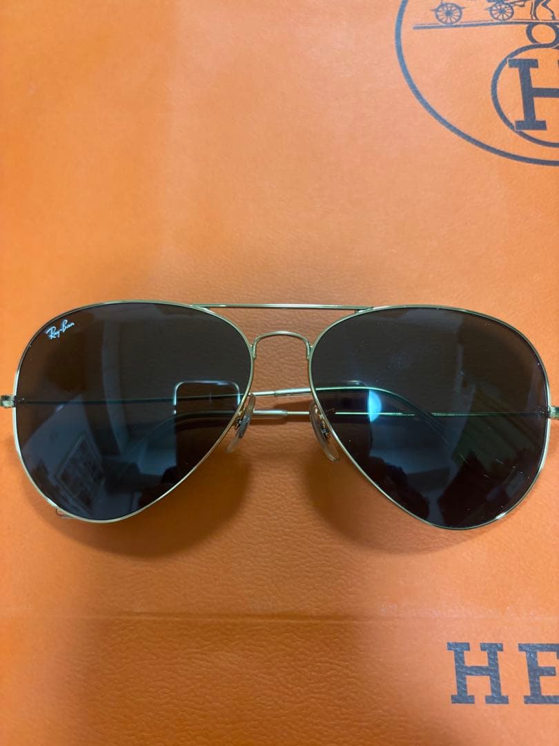 Ray-Ban Chromance サングラス ゴールド