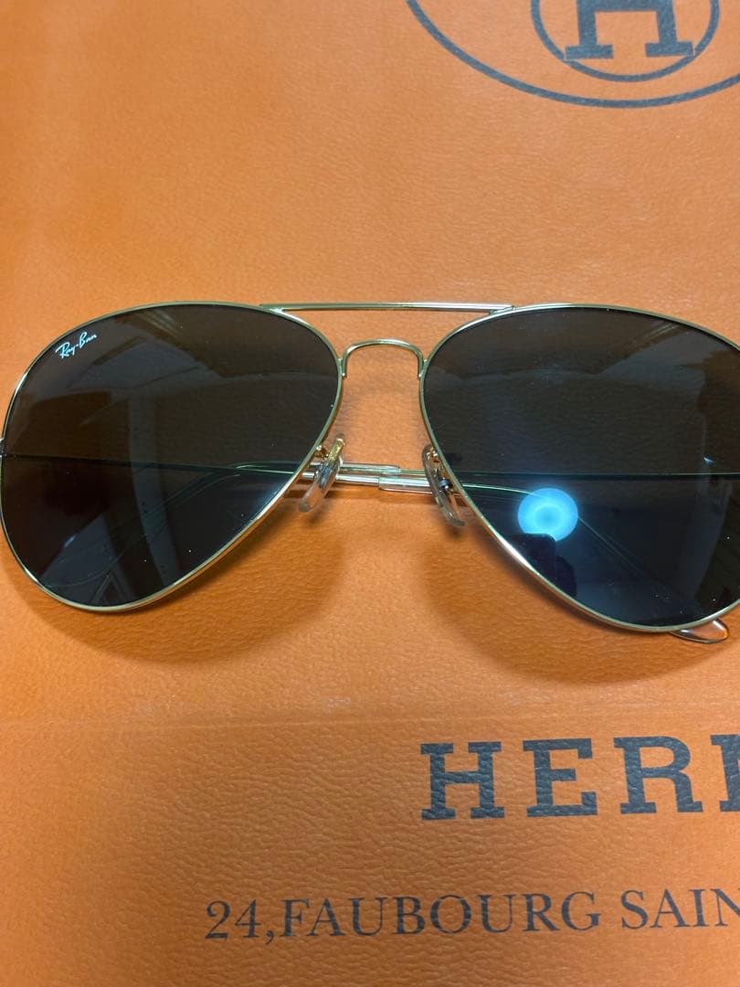 Ray-Ban Chromance サングラス ゴールド
