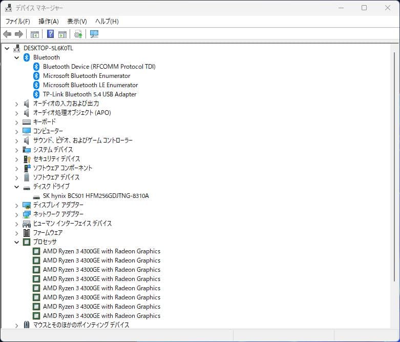 ミニPC ThinkCentre M75q Tiny Gen2 16GB / 256GB
