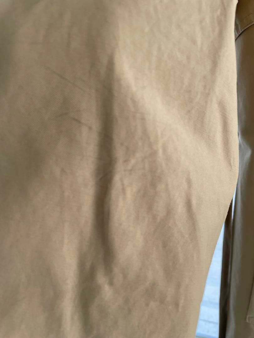 ebure ノーカラートレンチコート　エブール