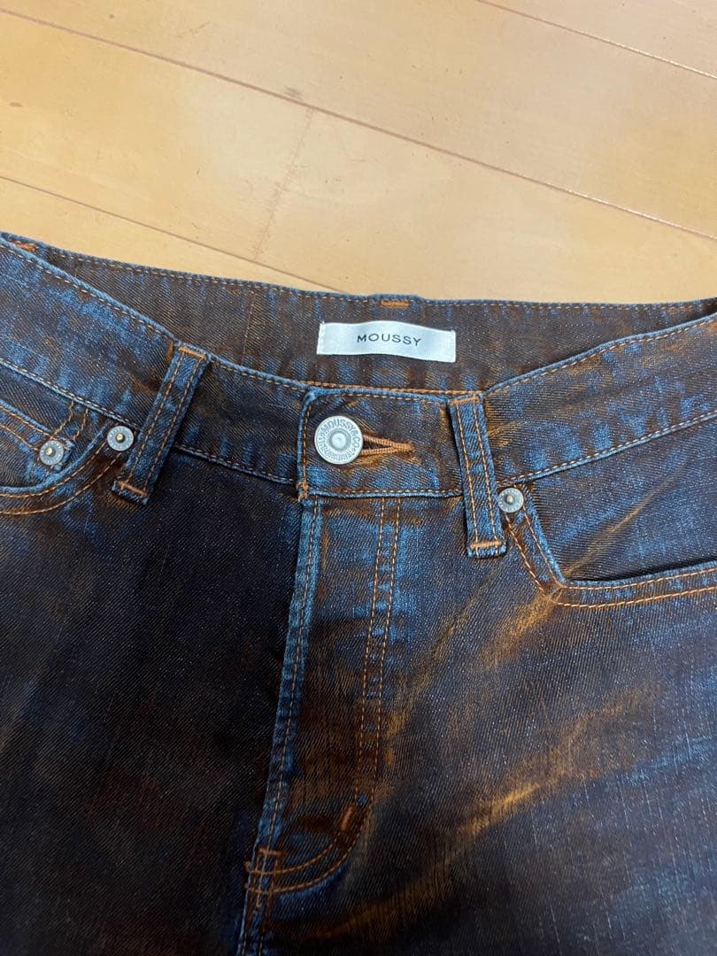 VELVET DENIM BAGGY / ベルベットデニムバギー　ブラウン