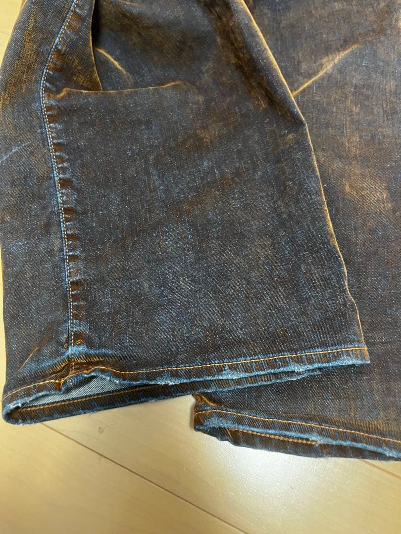 VELVET DENIM BAGGY / ベルベットデニムバギー　ブラウン