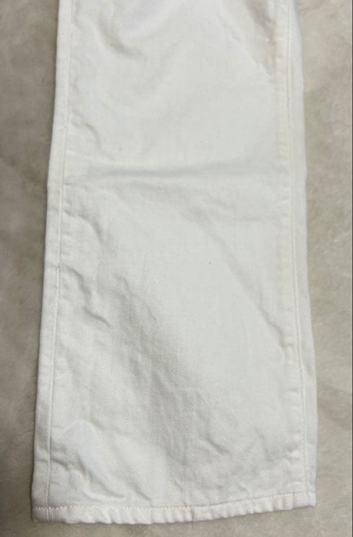 45R/ライ麦デニムパンツ/シャルロット/size28/ホワイト