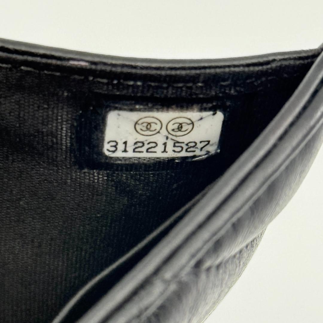 美品 CHANEL シャネル 19 ディズヌフ 三つ折り財布