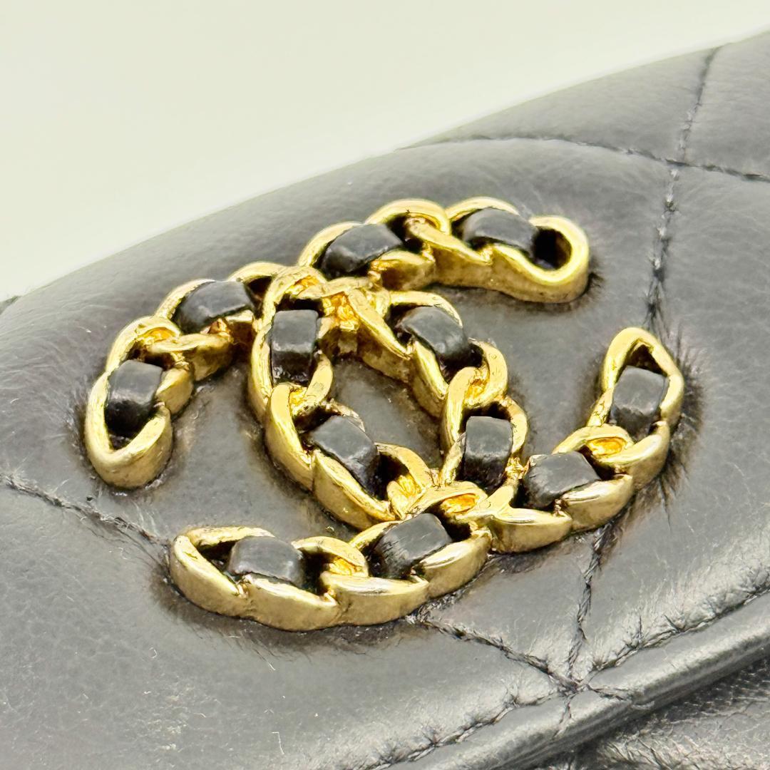 美品 CHANEL シャネル 19 ディズヌフ 三つ折り財布