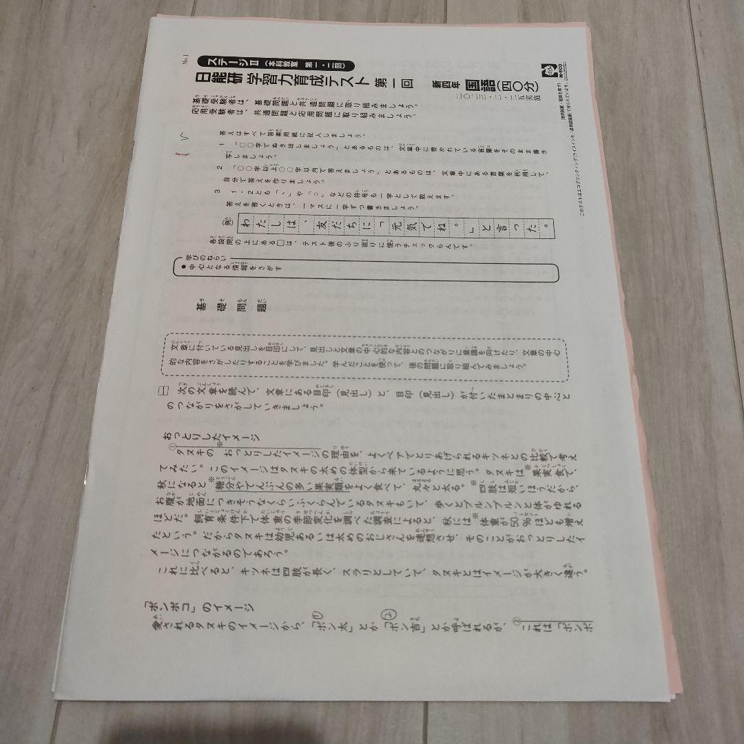​【難関校合格】日能研 4年 学習力育成テスト 全22回フルセット一部新品未使用