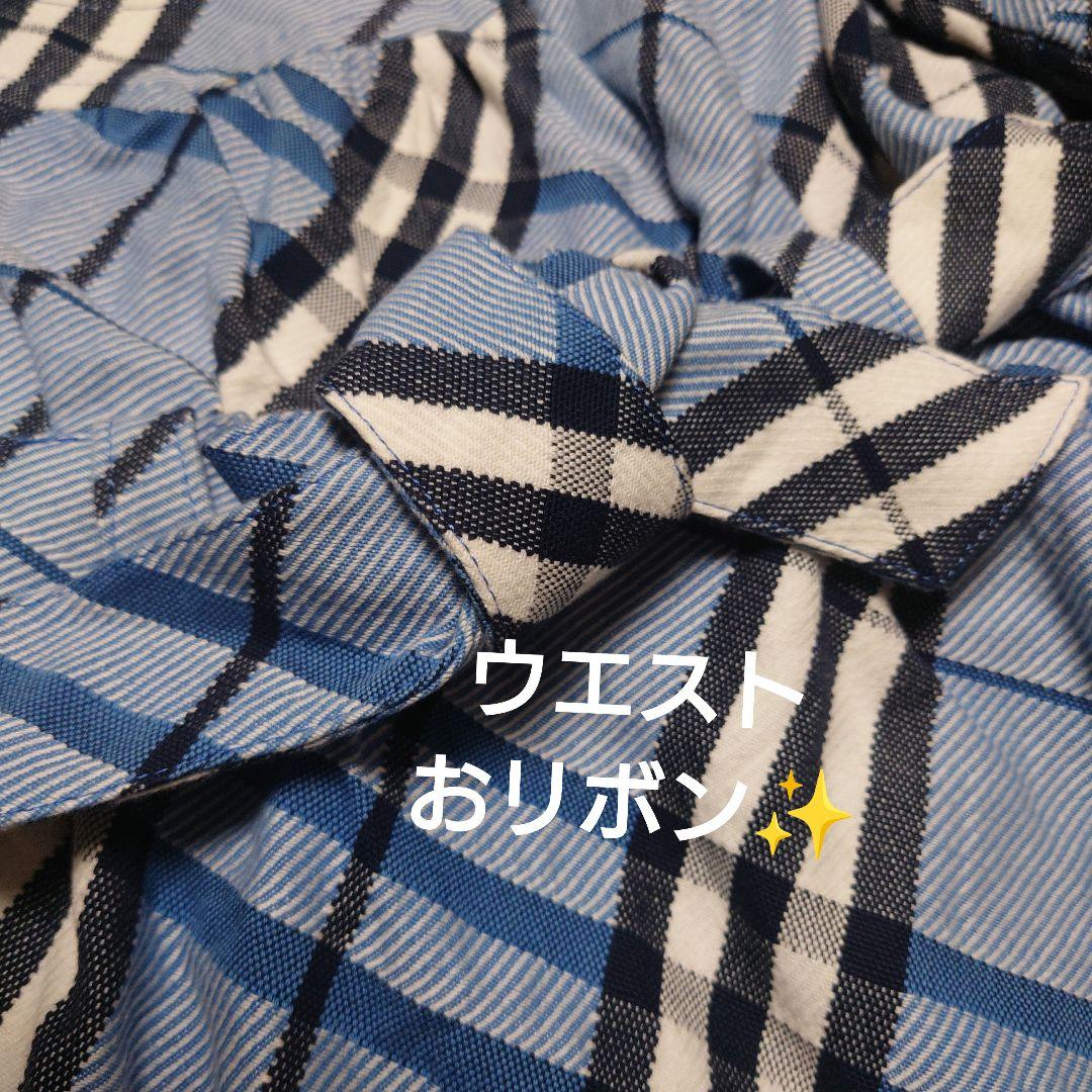 ✨BURBERRYBLUELABEL✨大きなバーバリーチェック✨ワンピース✨３６