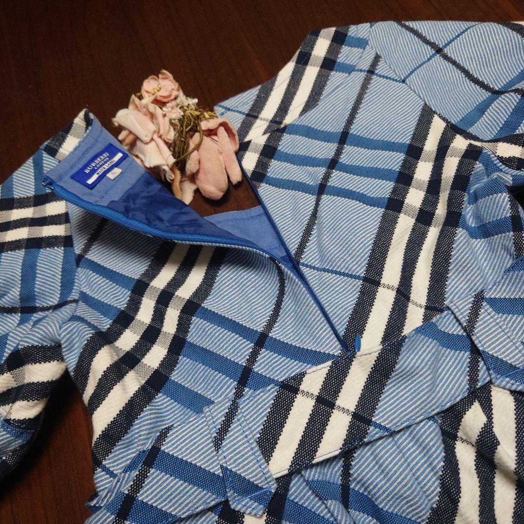 ✨BURBERRYBLUELABEL✨大きなバーバリーチェック✨ワンピース✨３６