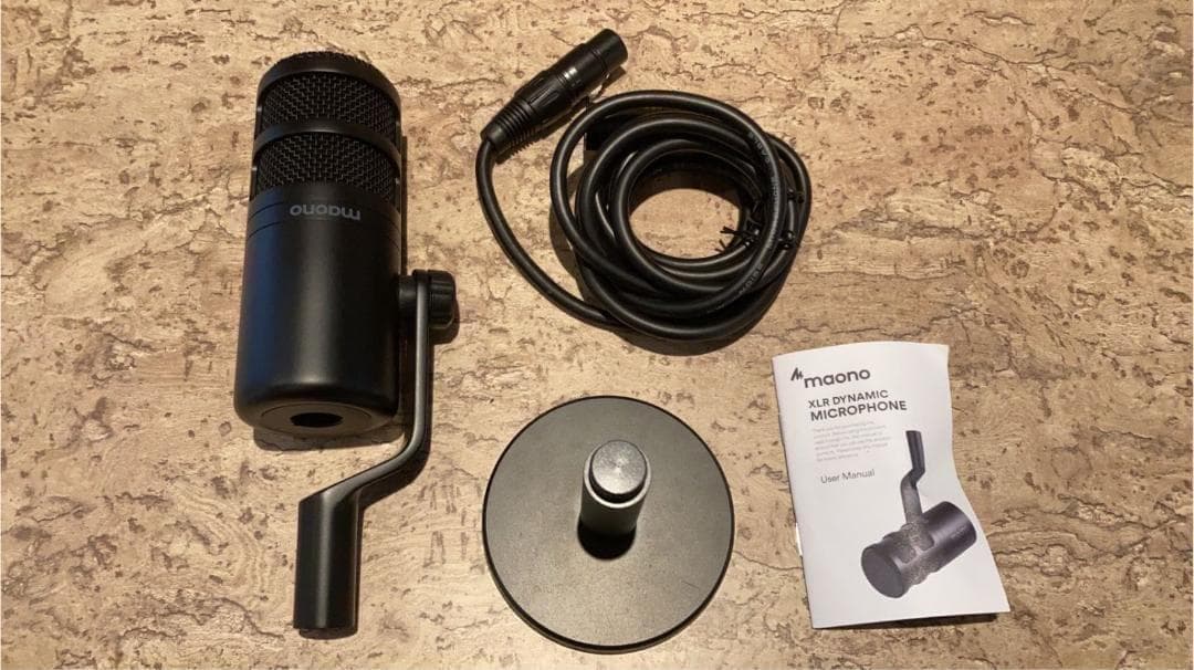 MAONO XLR マイク ダイナミックマイク ボーカルマイク 単一指向性