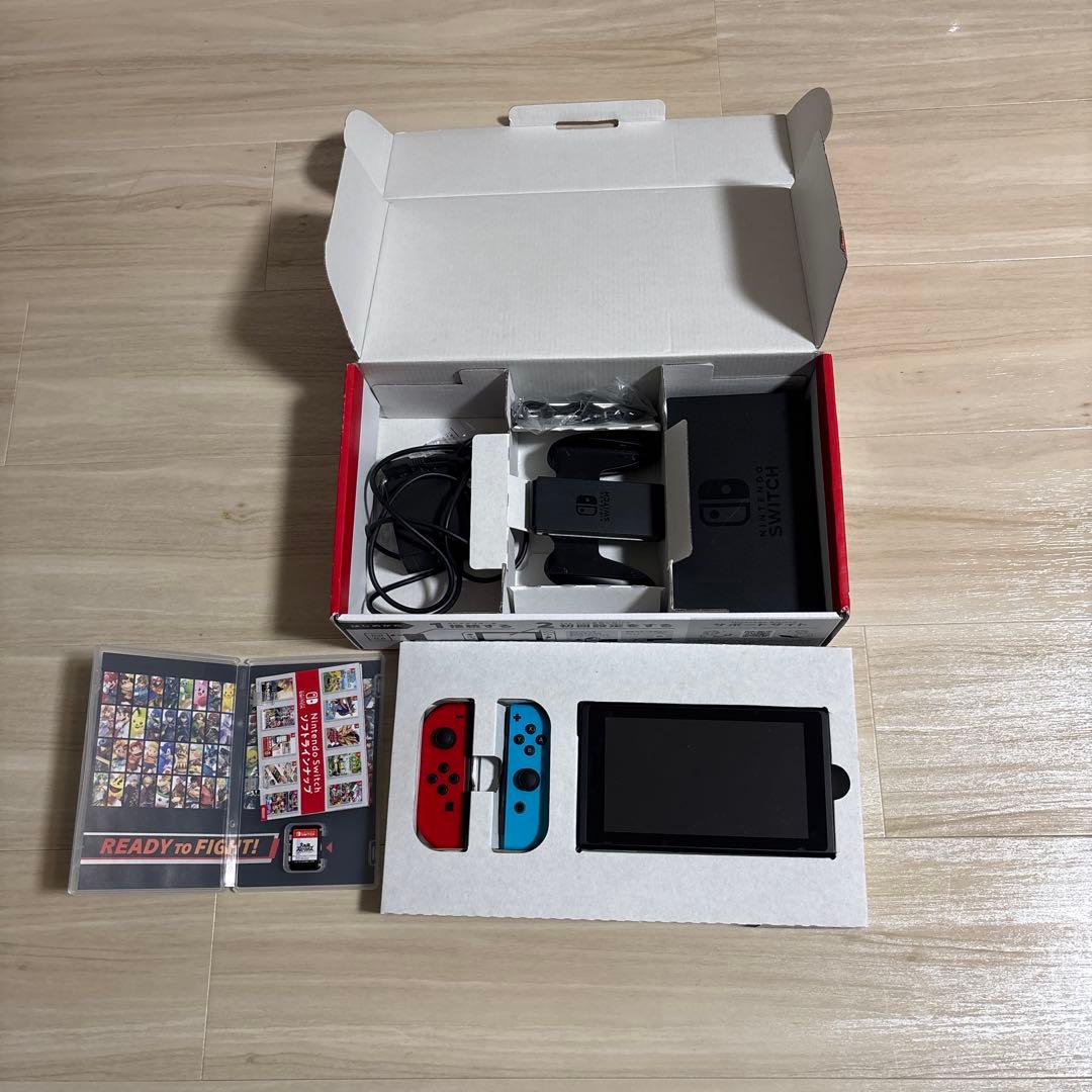 任天堂Switch 本体　大乱闘スマッシュブラザーズ付き