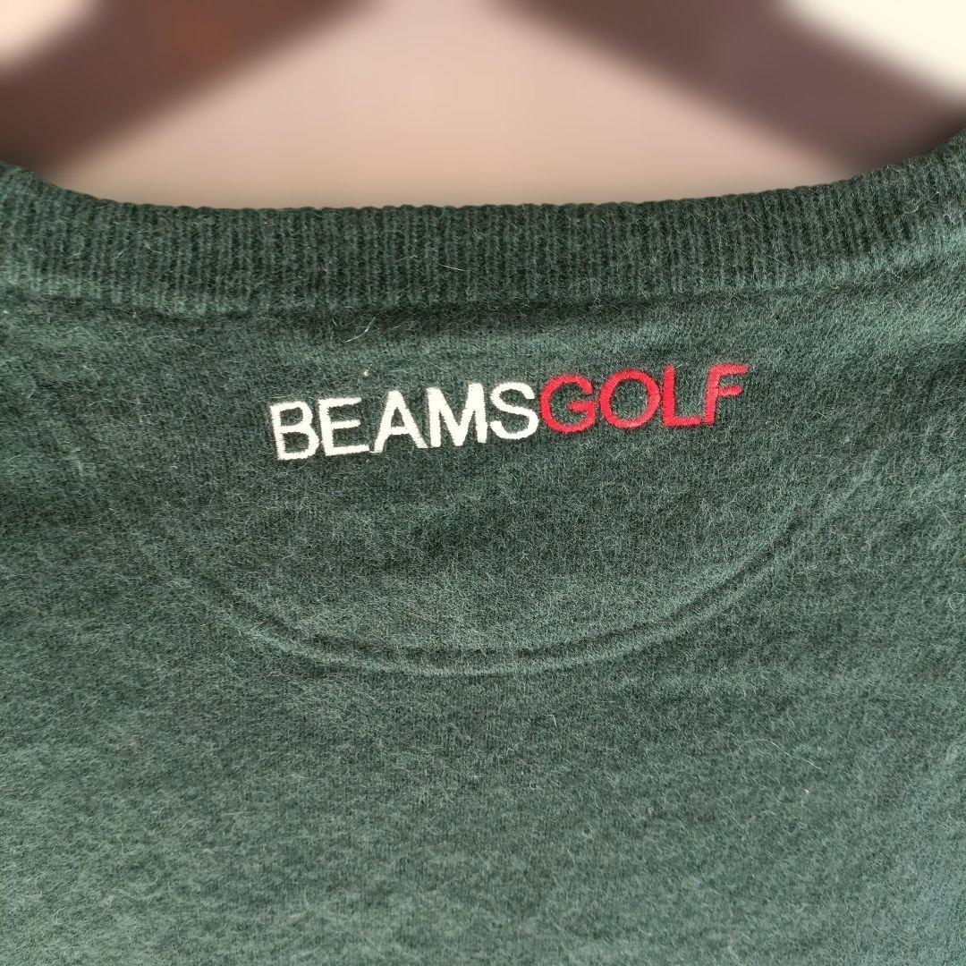 BEAMS GOLF カシミアシンプルニット Mサイズ