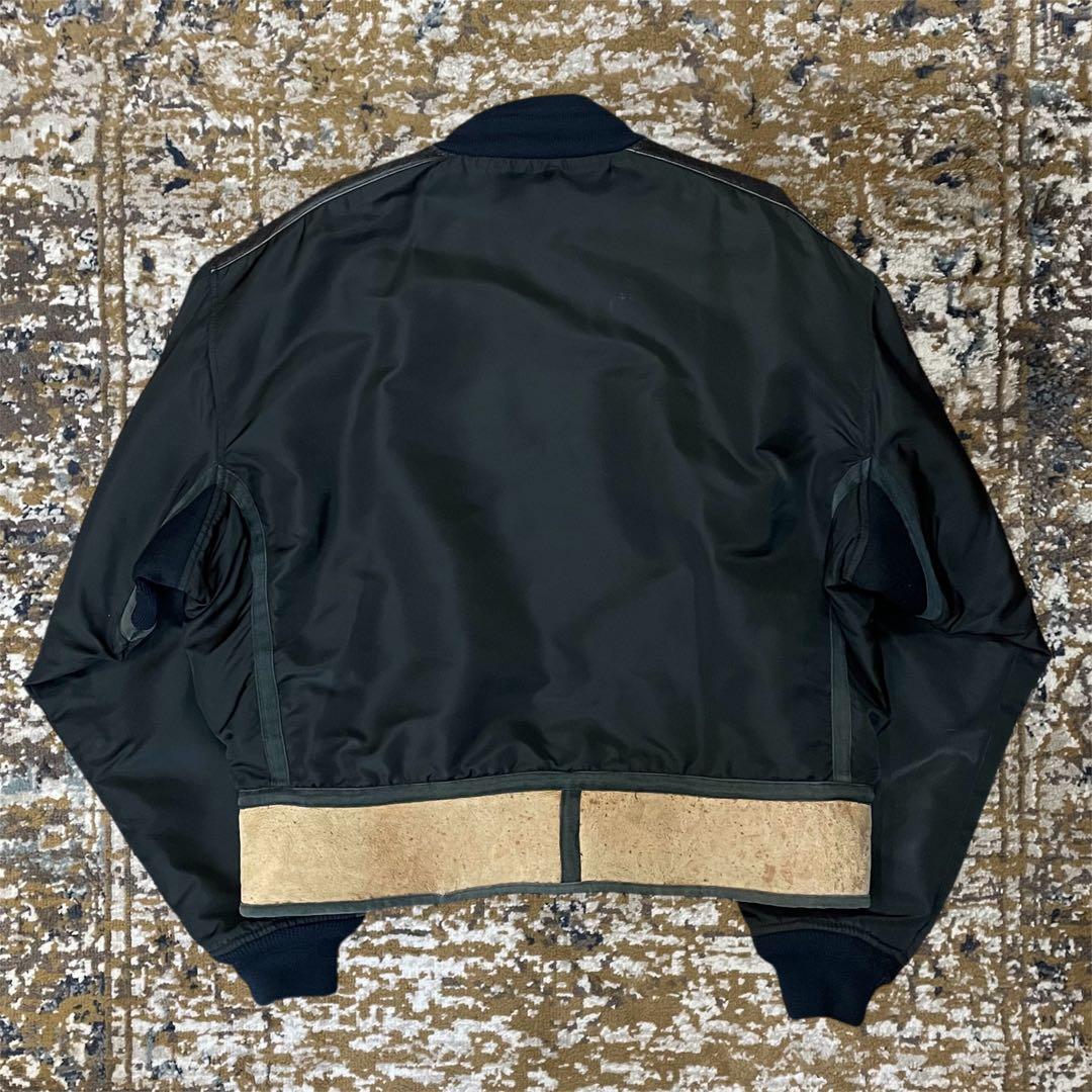80s CHEVIGNON　Mouton Hem Switch Jacket