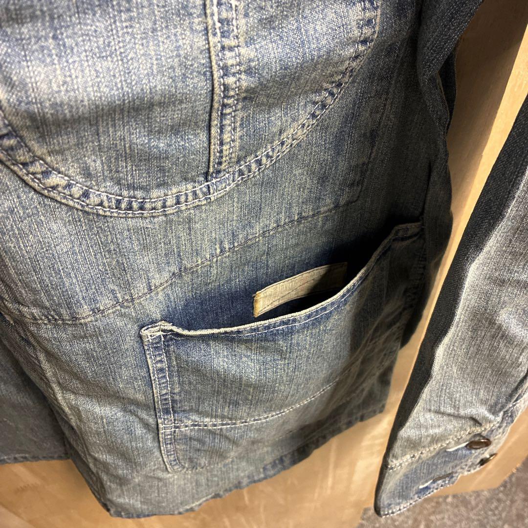 ヒューストン デニムカバーオール デニムワークジャケット XL