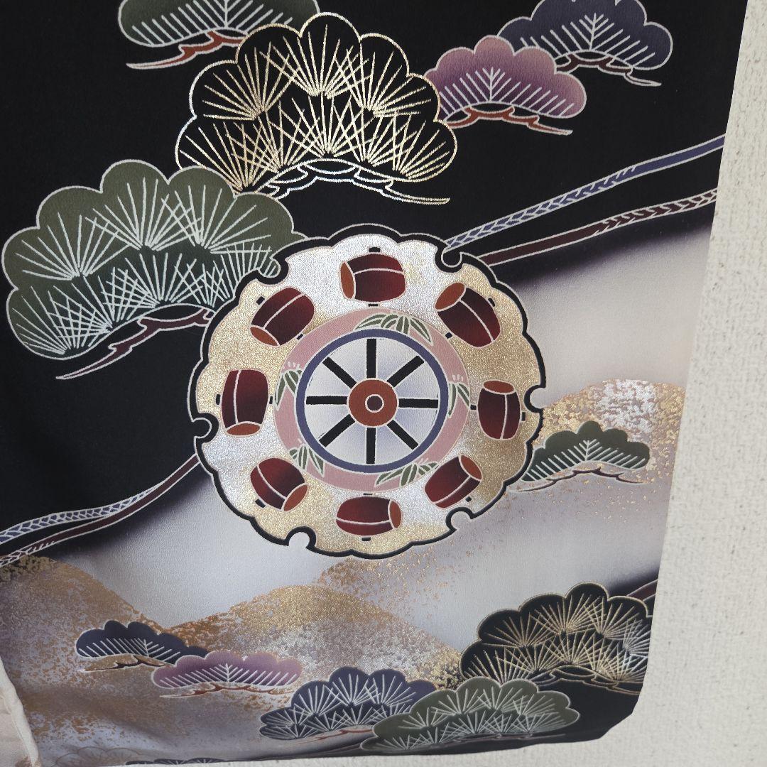 No34. 正絹　男の子お祝い着物　産着長襦袢付き　七五三　未使用