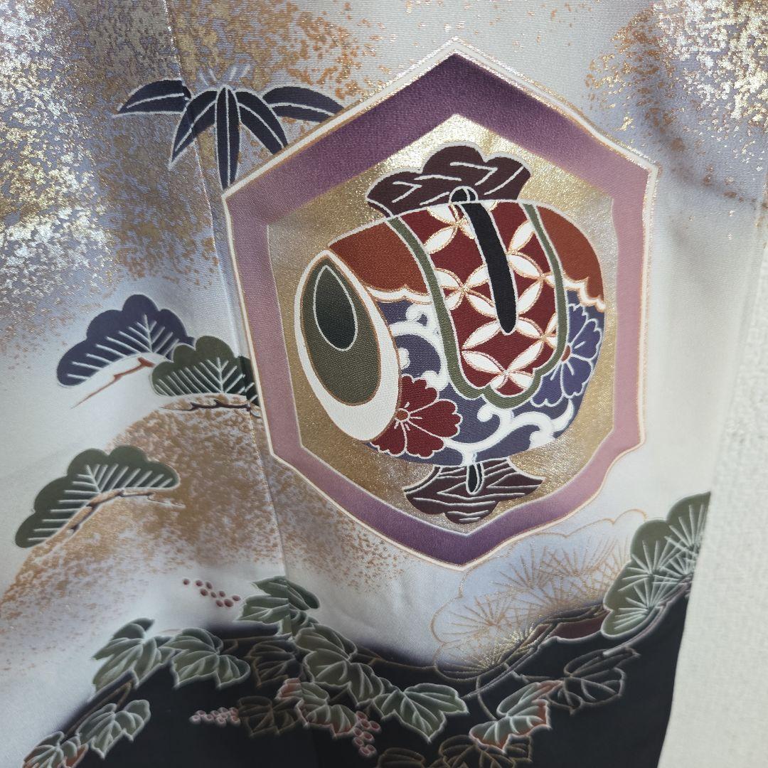 No34. 正絹　男の子お祝い着物　産着長襦袢付き　七五三　未使用