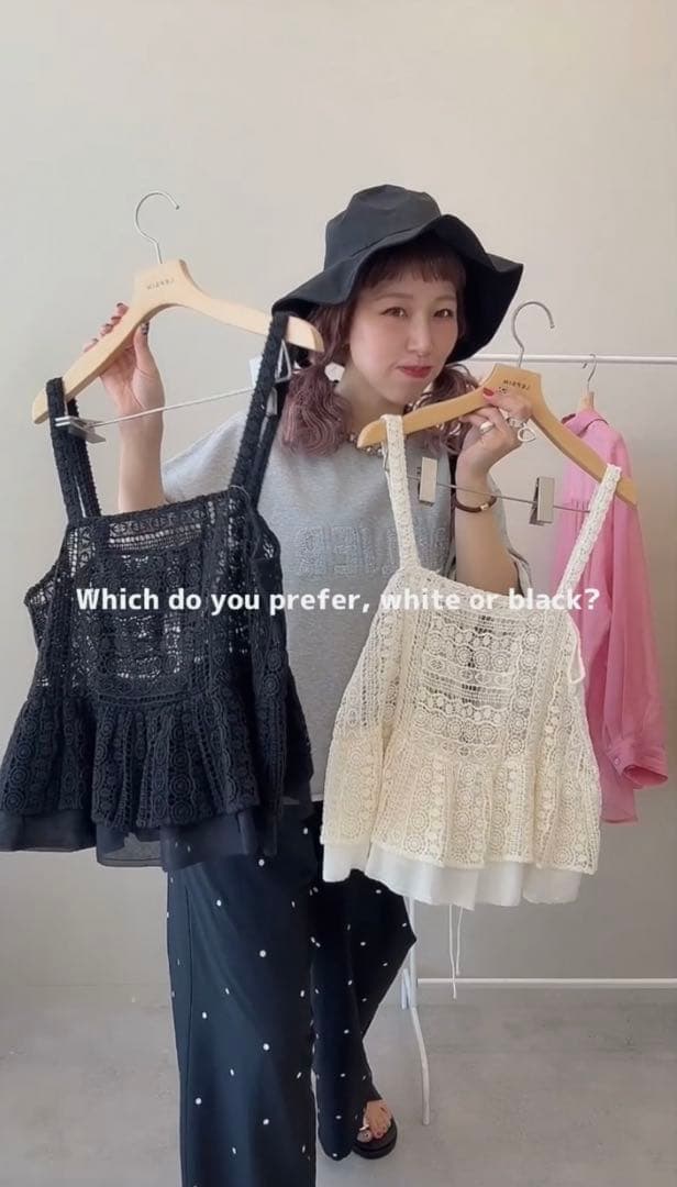 26SS 新作 新品 レースキャミ ビスチェ LEPSIM レプシィム ブラック