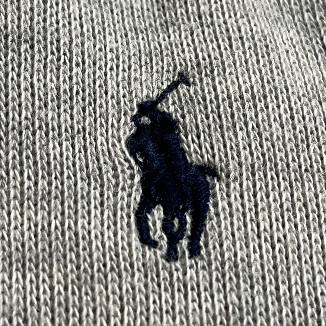 ★美品★POLO RALPH LAUREN 長袖ハーフジップ グレーM～L