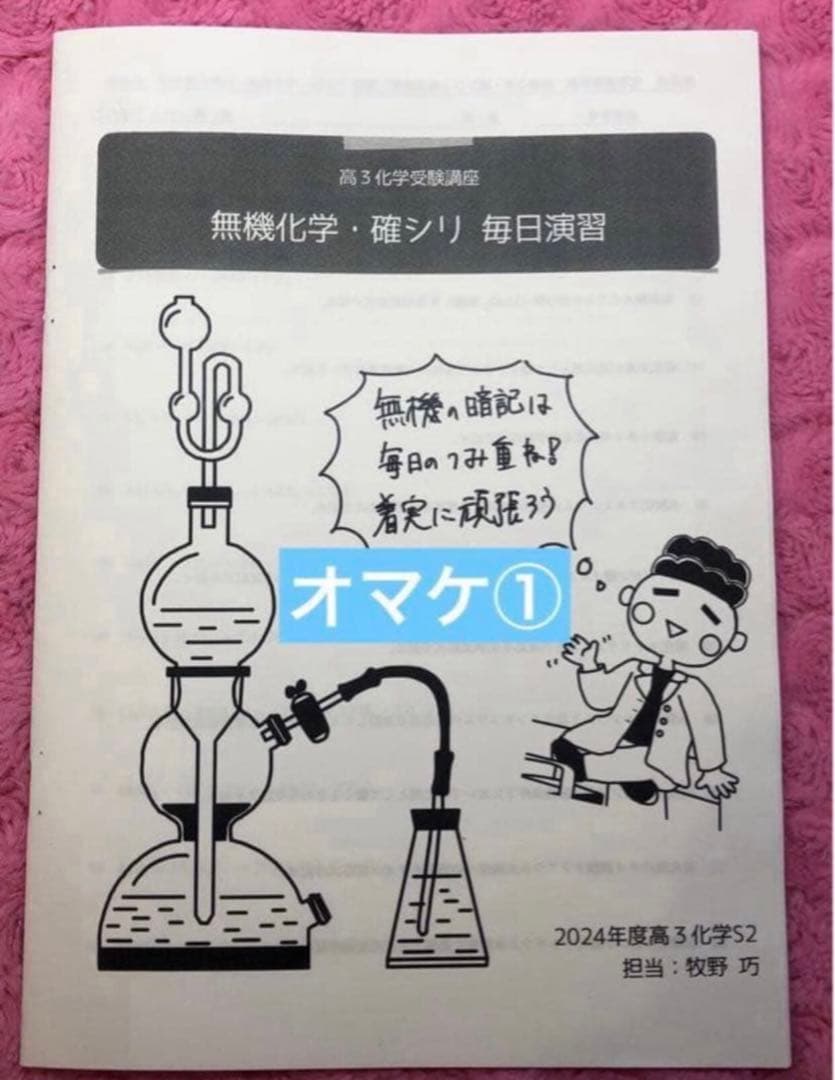 鉄緑会　最新　新品未使用　2025年 化学発展講座 上&下巻 2冊　オマケ付き