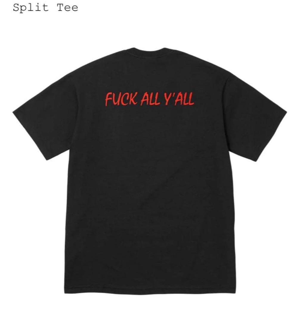 トップス Supreme Split Tee Black L