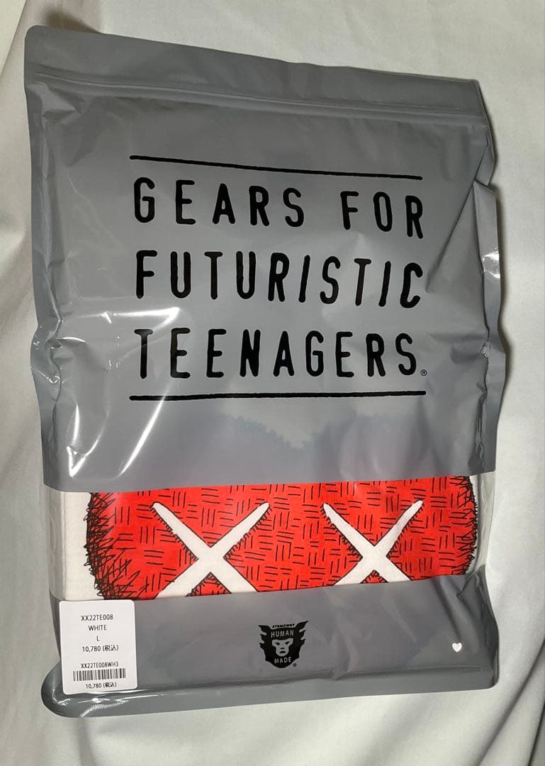 新品　HUMAN MADE × KAWS Tシャツ 白 L ヒューマンメイド