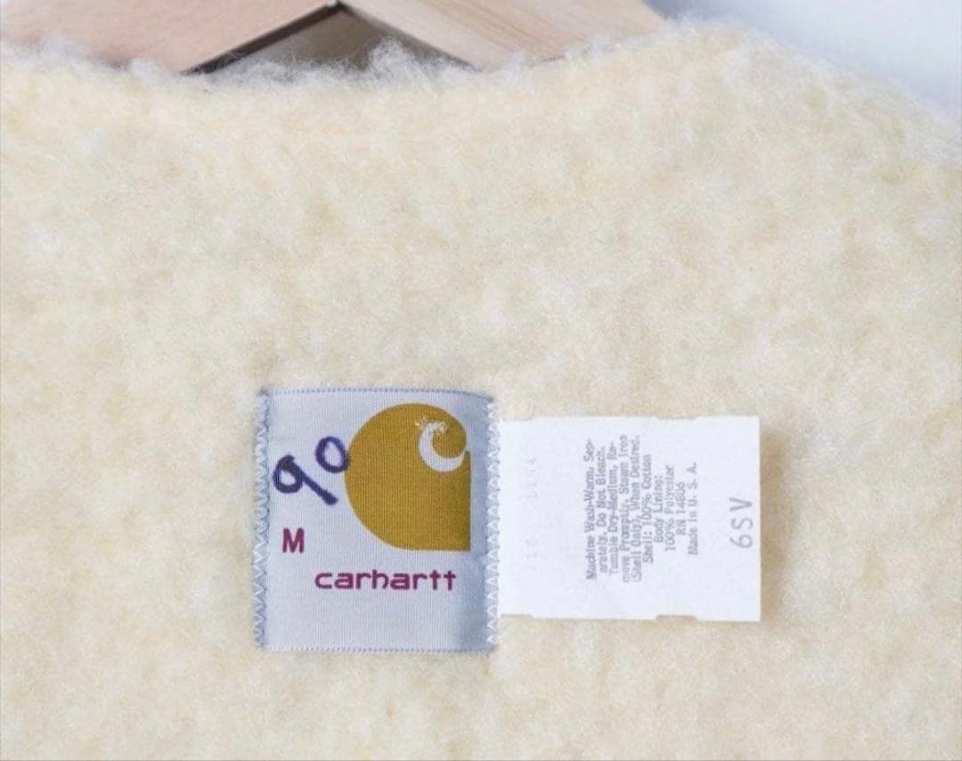 ビンテージ カーハート ダック 裏ボアベスト デッドストック ovy 大藤