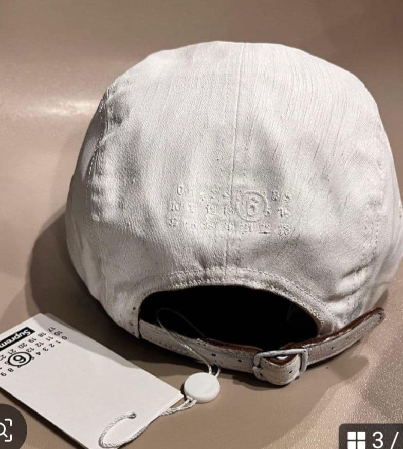 【新品未使用タグ付】Supreme × MM6 ホワイト キャップ