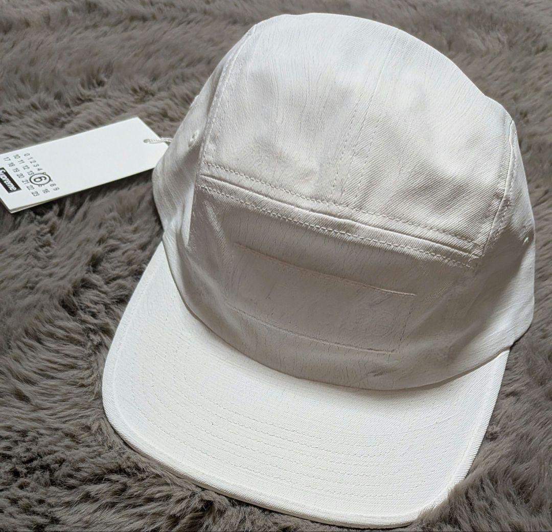 【新品未使用タグ付】Supreme × MM6 ホワイト キャップ