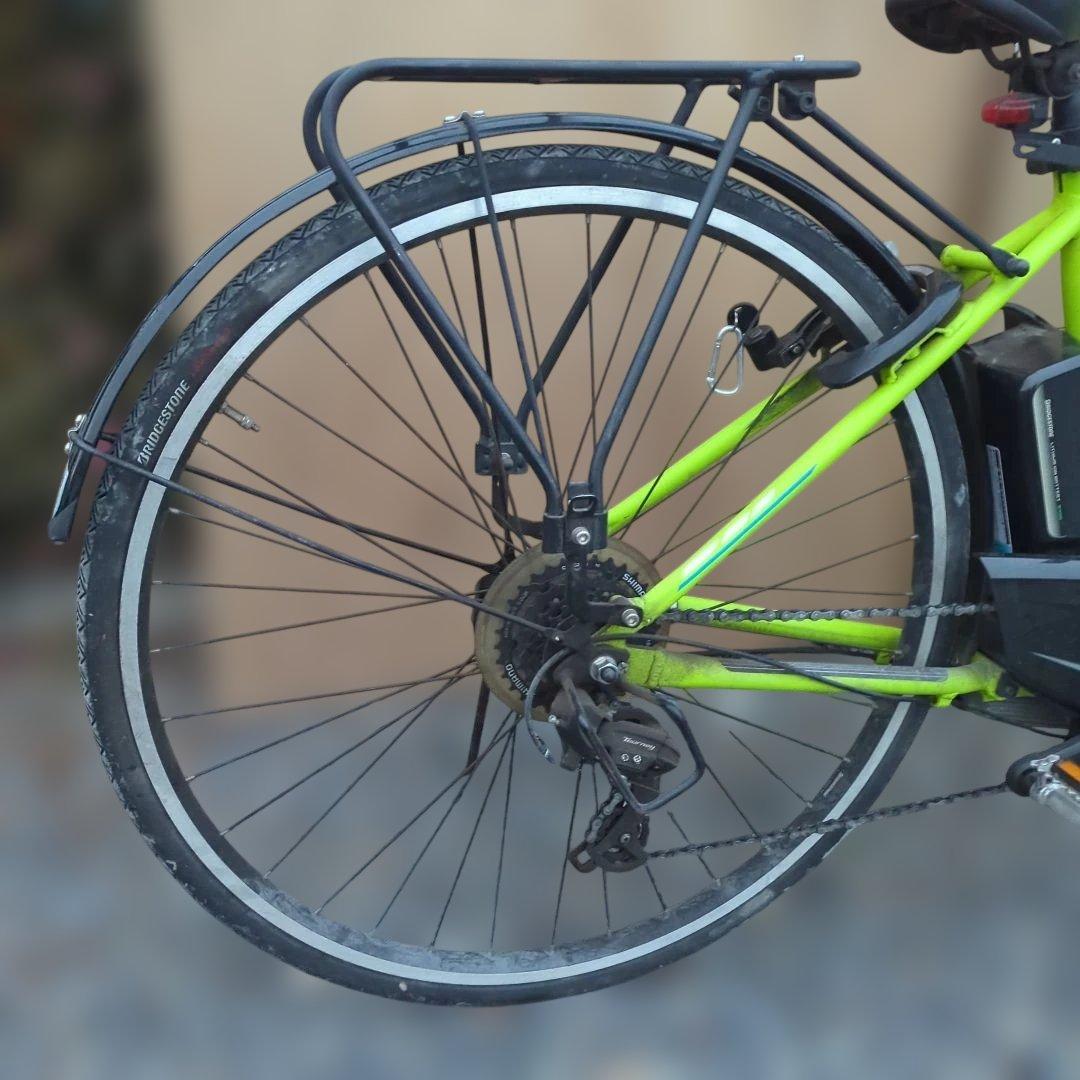 だんご　ブリヂストン 電動アシスト自転車 TB1 27インチ ネオンライム
