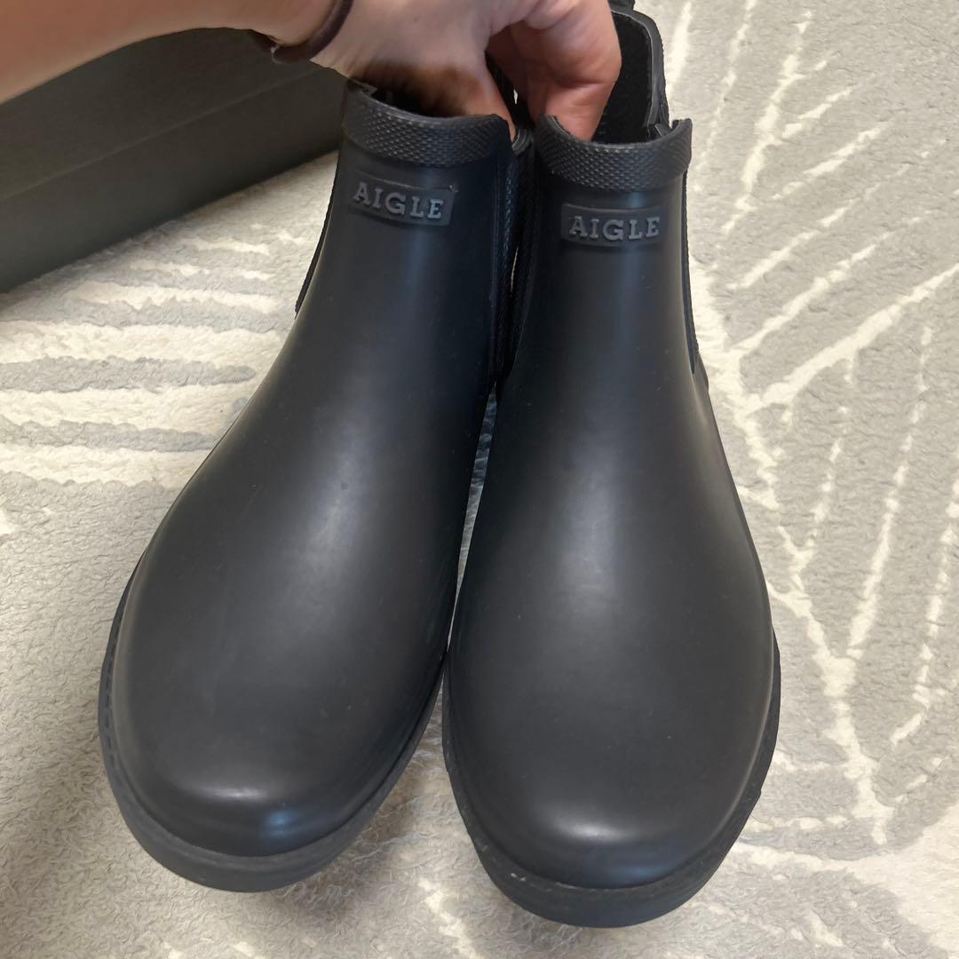 AIGLE /エーグル　CARVILLE カーヴィル レインブーツ ブラック38